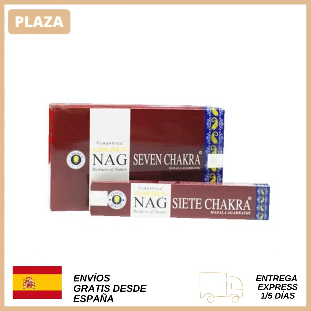 Golden Nag seven Chakra 15GRS VIJAYSHREE incense