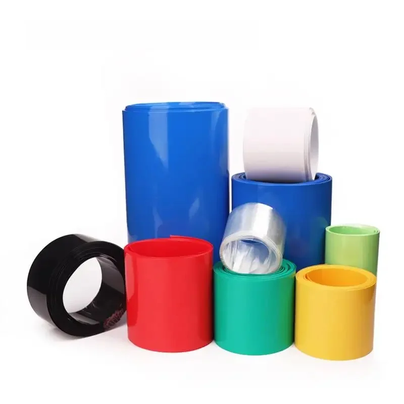 Pack de tubes thermorétractables en PVC pour batterie Lipo, 1M, largeur 18650, 17mm ~ 80mm, Film isolé, boîtier en lithium, manchon de câble