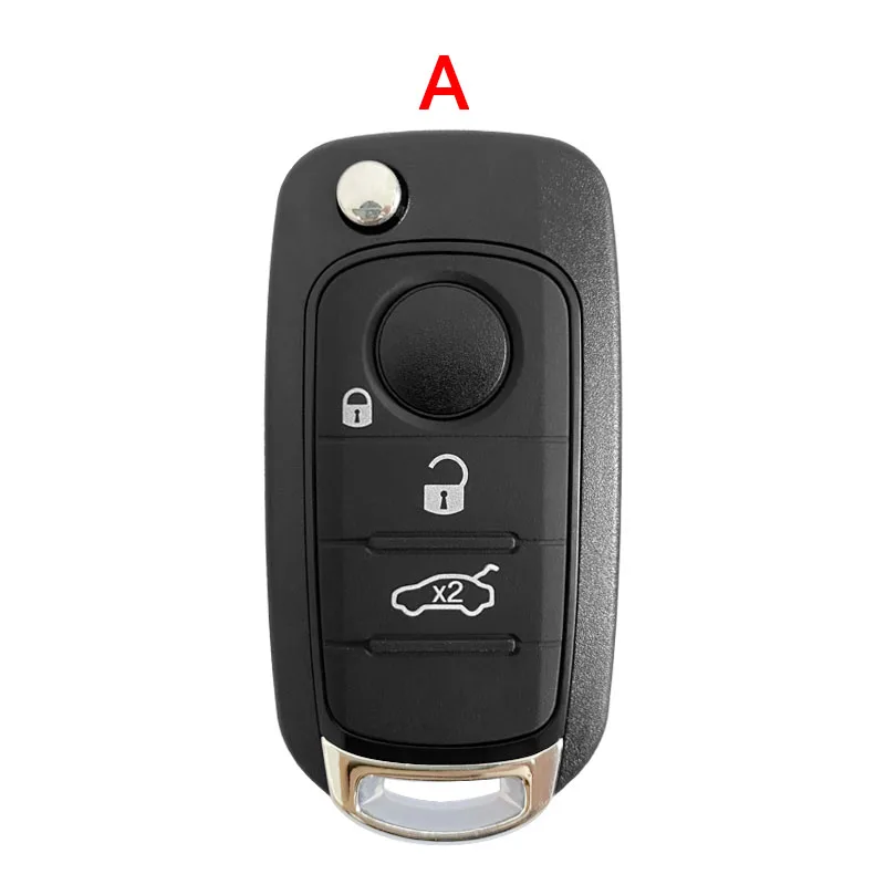 CN017011 4A Chip Folding Flip Remote Car Key For Fiat Egea Tipo 500X Spare Key With Megamos 88 AES 433MHz SIP22 Uncut Blade