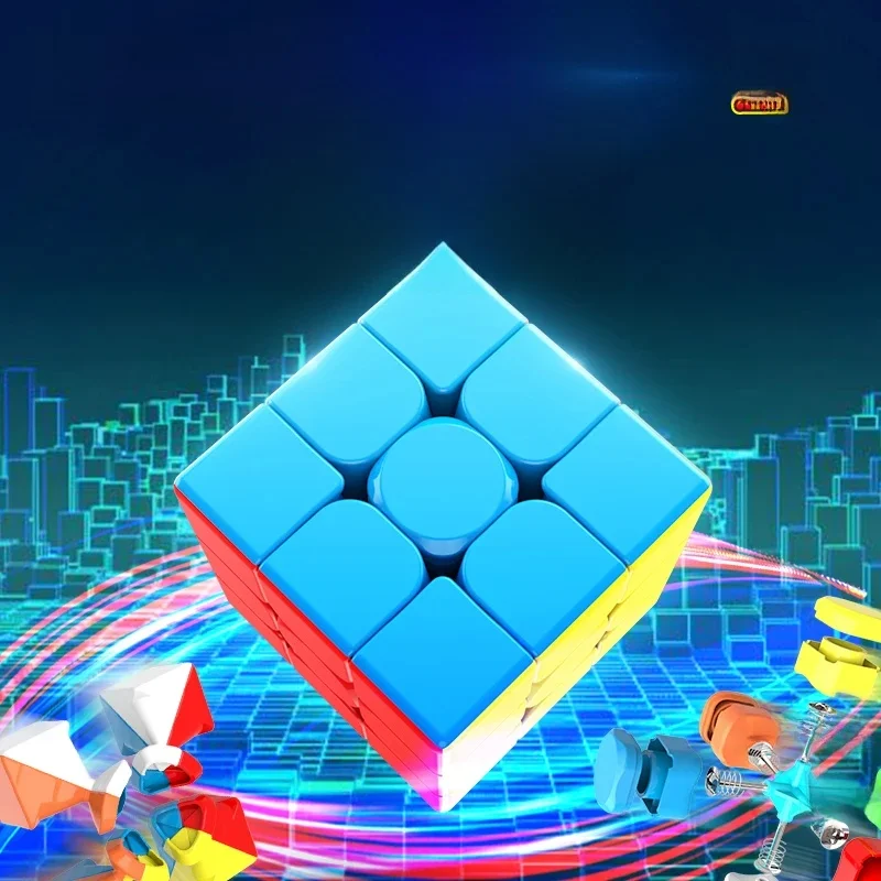 MoYu Meilong Cube magique professionnel 3x3x3 enseignement sans colle 3 couches Cube de vitesse Puzzle Cube Fidget jouets pour enfants cadeaux