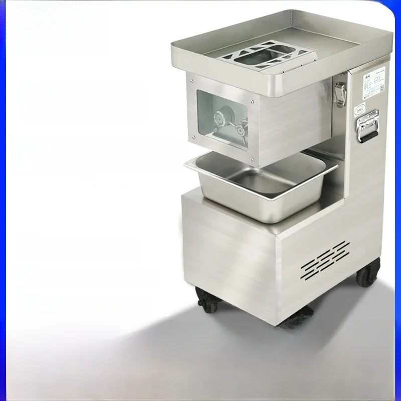 Electric Meat Slicer 1600W Commercial Meat Cutter 3mm Stainless Steel Blades Food Cutting Slicing Kitchen Machine