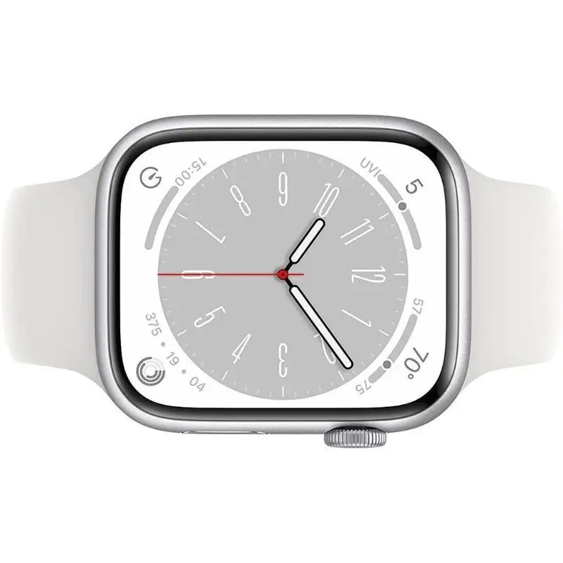 Apple Watch Series 8 Aluminum 45mm A2771 (GPS Only, No Cellular) Silver - Refurbished Good Condition