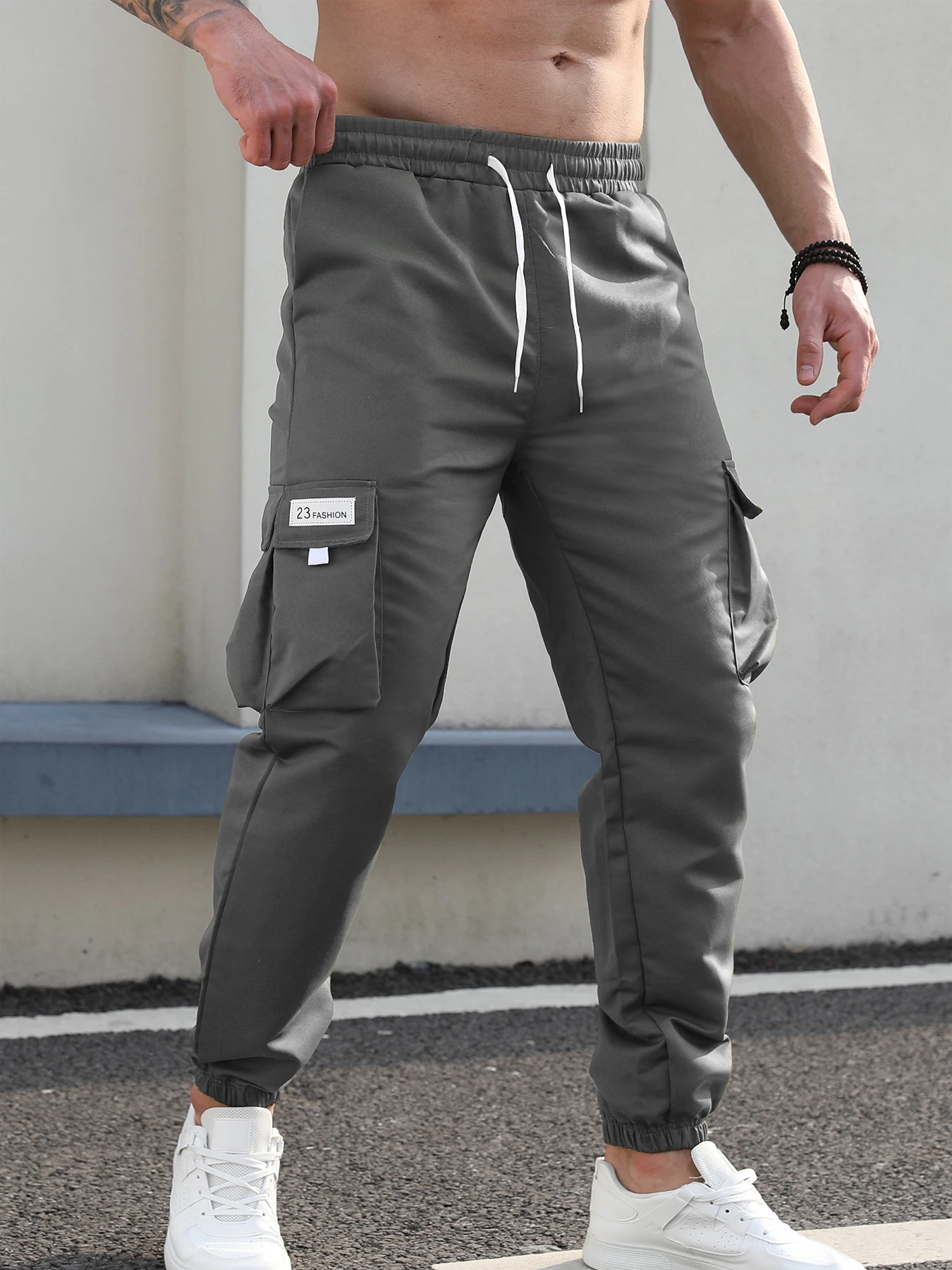 Men's Cargo Pants — Woven Twill, Multi-Pocket Casual Trousers Non-Stretch  Adult Apparel Suitable for All Seasons Designed