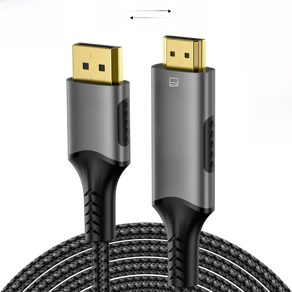 Kabel zgodny z DisplayPort na HDMI Konwerter DP1.4 na HDMI 2.1 8K@60Hz 4K@120Hz HDR do komputera stacjonarnego Laptop PC Monitor TV Projektor — zdjęcie produktu 7