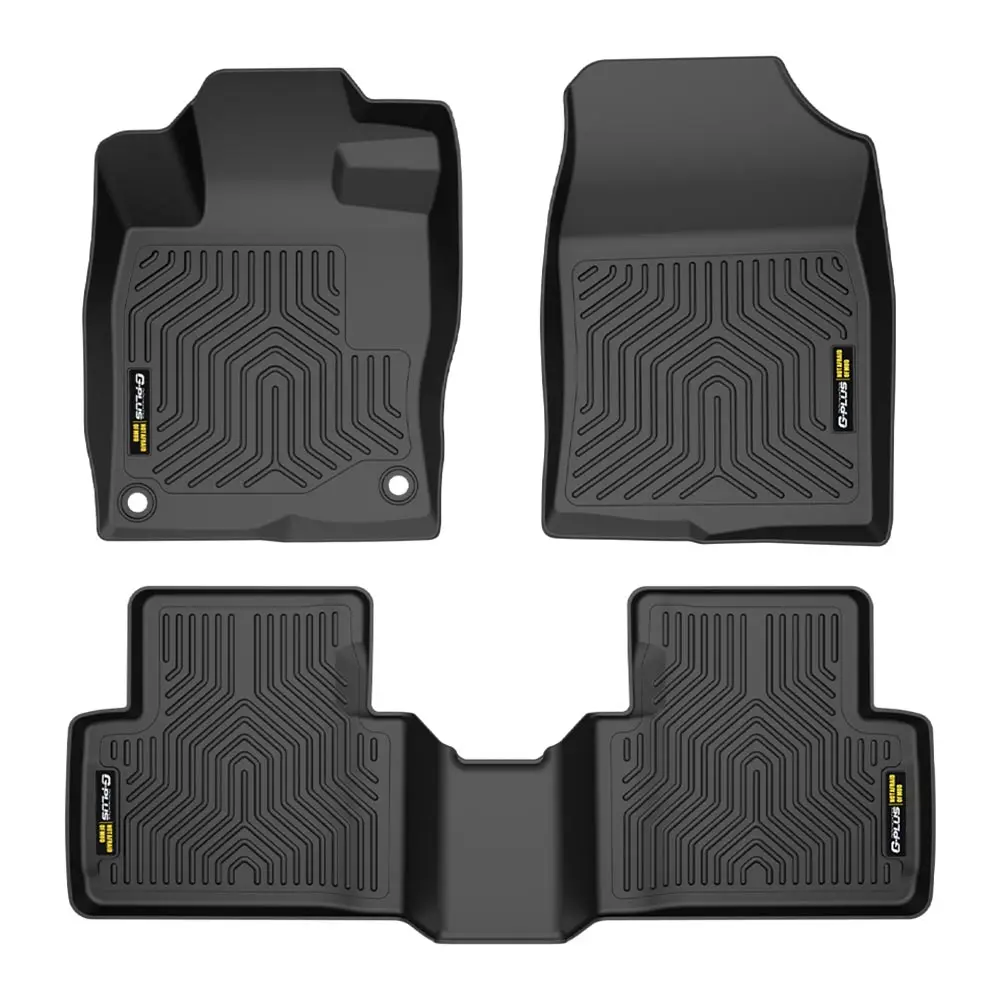 

Floor Mats Tpe Cargo Liners for Honda Civic Coupe/Sedan 2016-2021 & Hatchback 2017-2021 Front & 2Nd Row 3Pcs All Weather