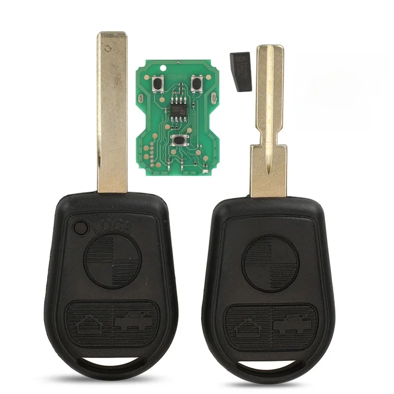 Jingyuqin Fernbedienung Auto Schlüssel 315/433 Mhz ID44 Chip Für BMW Z3 E31 E32 E34 E36 E38 E39 E46 Steuer Schlüssel HU92 HU58 Klinge
