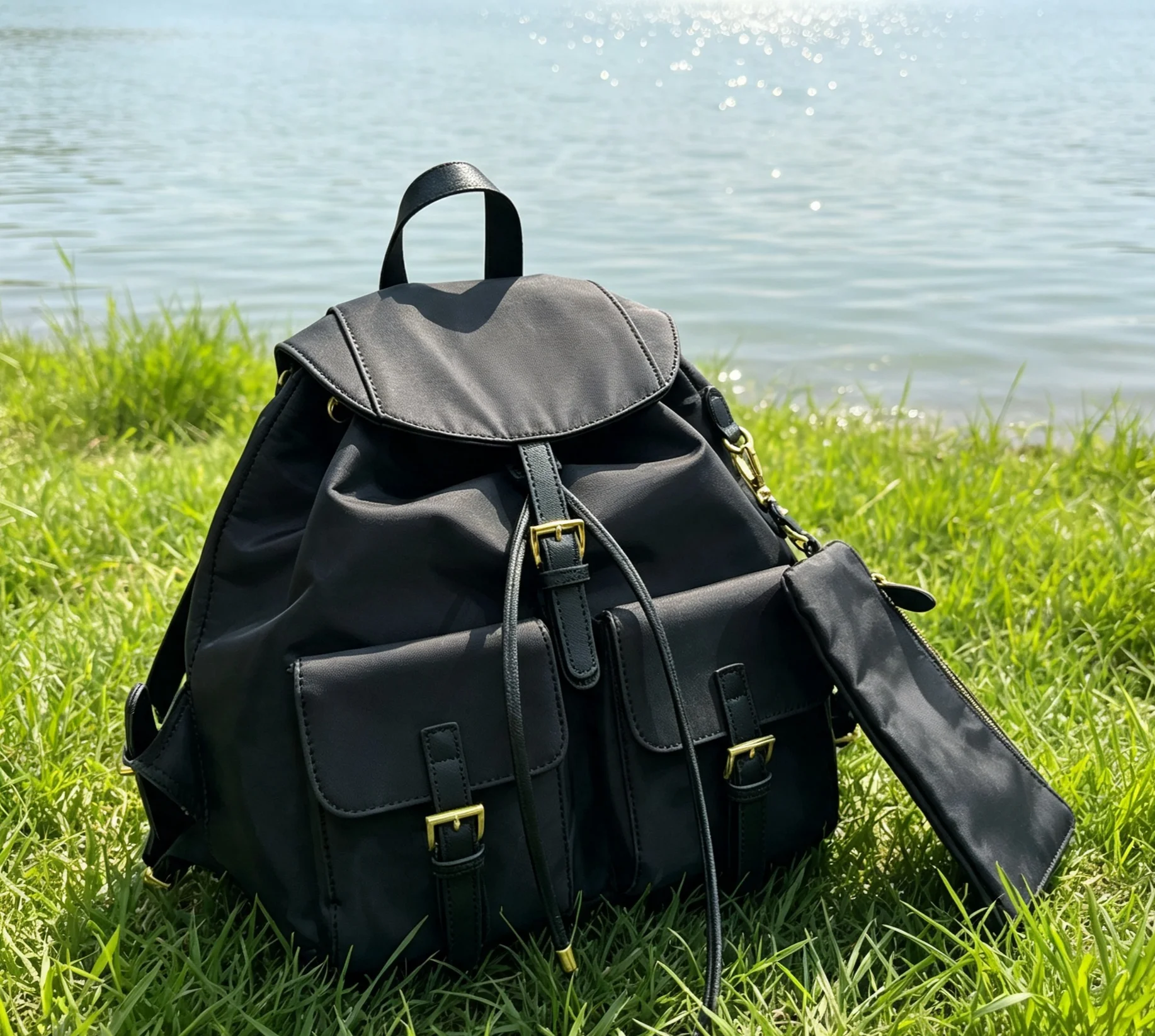 2026 Size: 29x32 cm no box New Model Versatile and Fashionable PU Leather Bag - Durable,High-Quality and Affordable