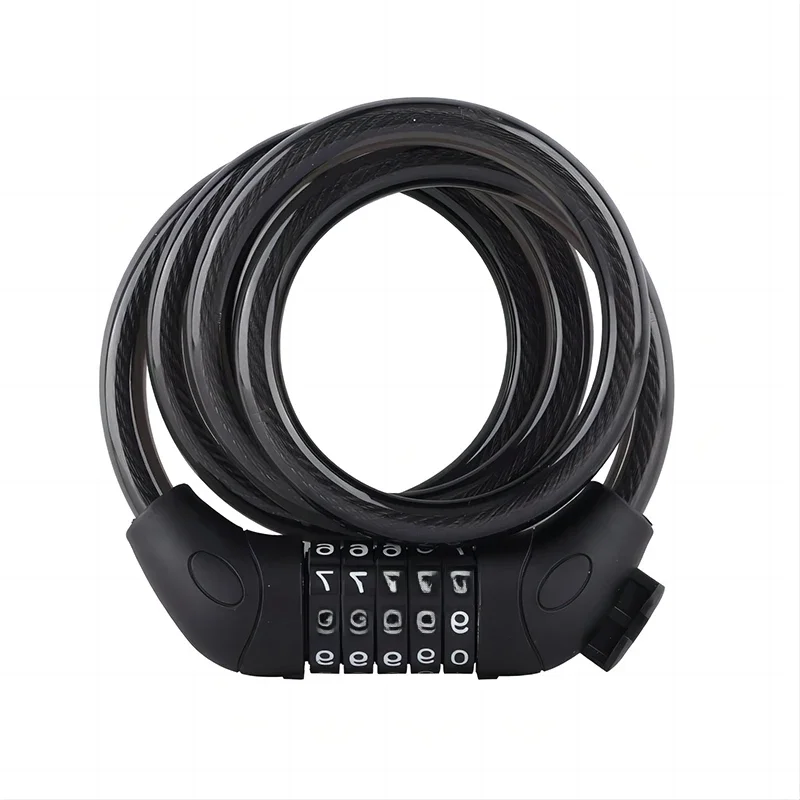 AliExpress NONE 5 Digit Code Bicycle Lock, 1200mm * 12mm, Anti-theft, Bike Security Accessory, Steel Cable, Cycling