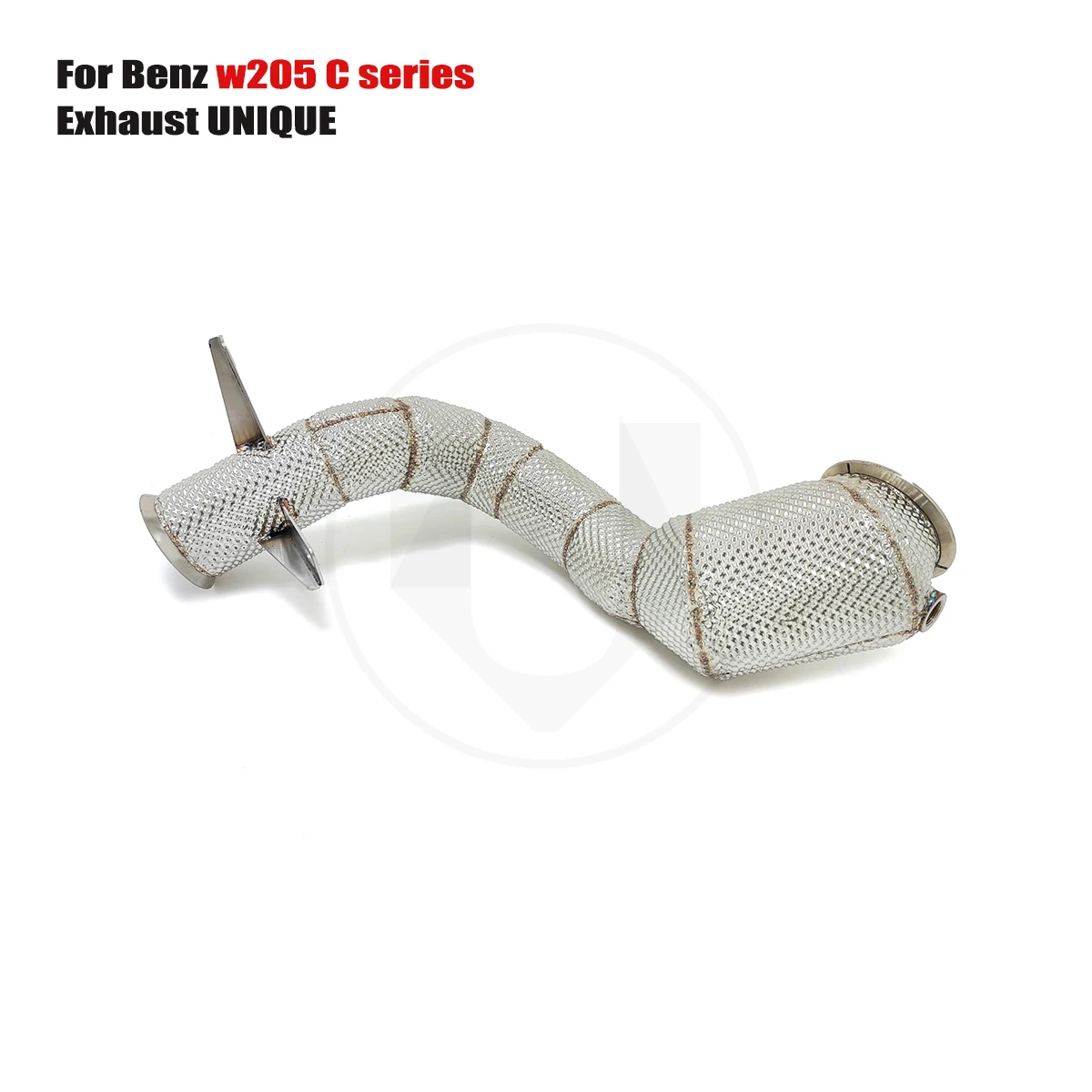 

UNIQUE For 2015-2019 Benz w205 C200 c250 c260 c300 2.0T rudder downpipe With insulator downpipe With cat/without cat exhaust pip