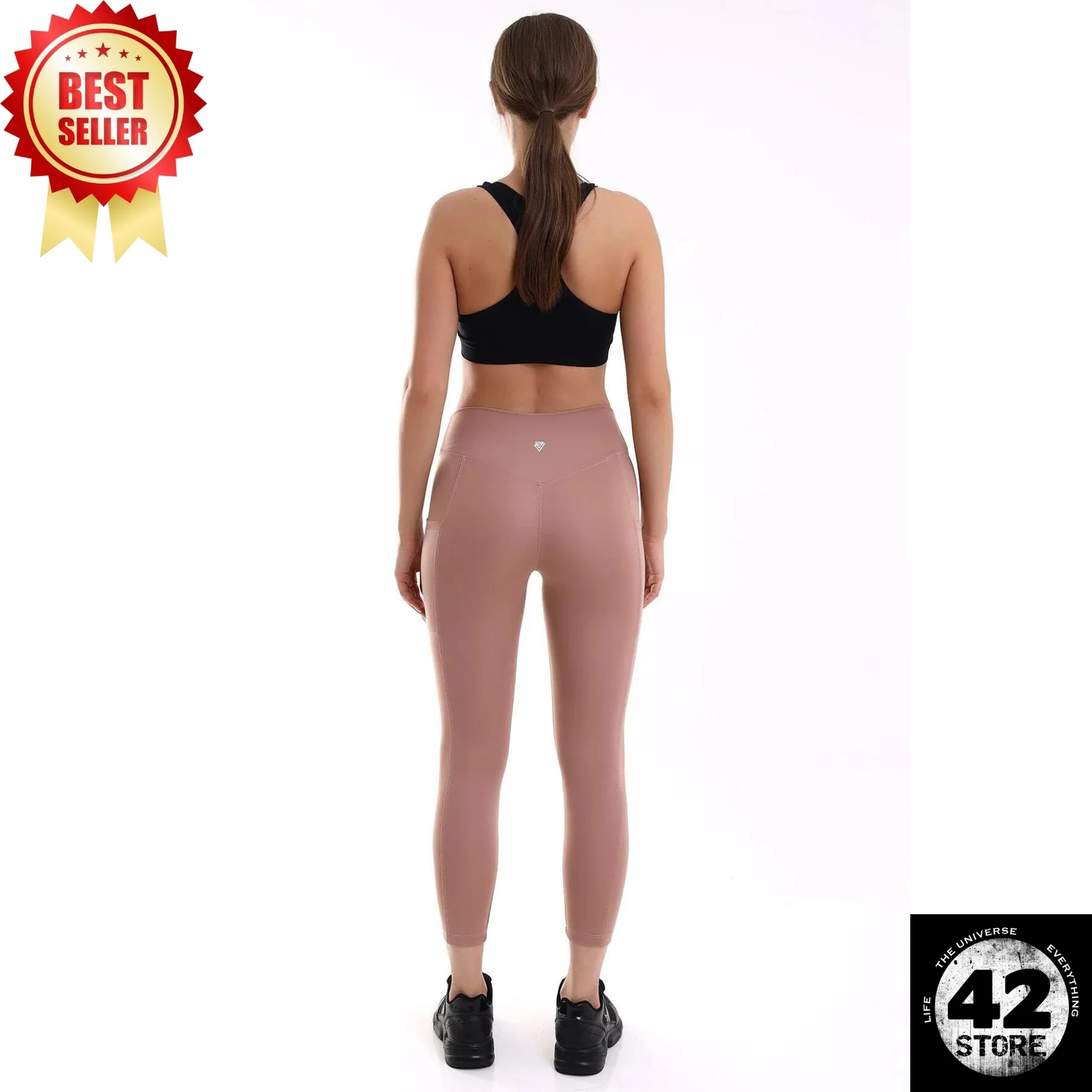 Women's Sports Tights Double Pocket Firming Tights