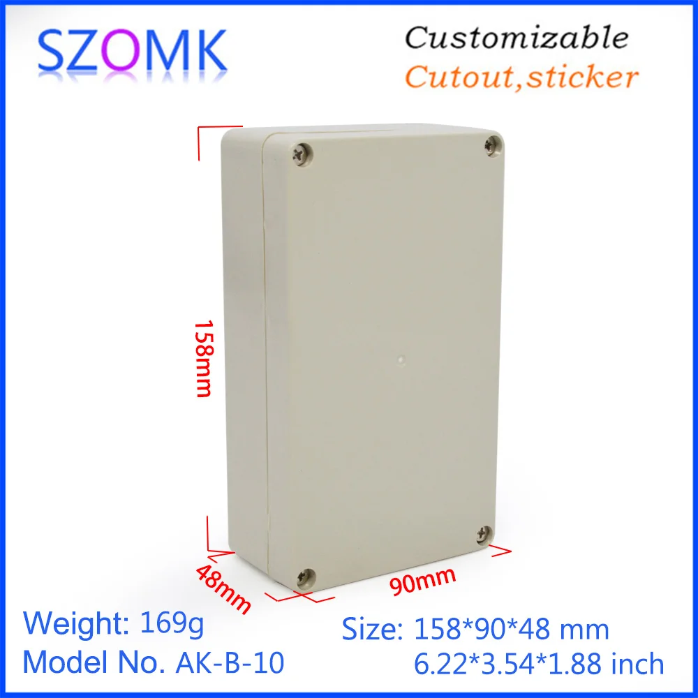 158x90x48mm IP65 ABS Wire Junction Box Waterproof Electronic Safe Case Plastic Box Project Instrument Case Outdoor Junction Box