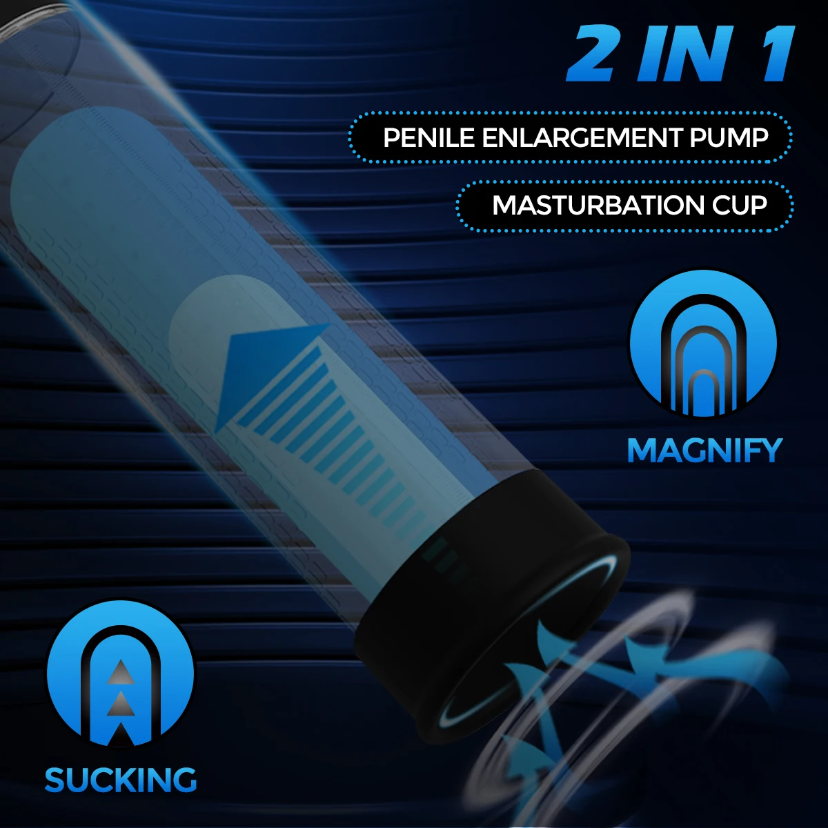 HESEKS IPX7 Penis Pump For Enlargement Prostate Massager Male Prostate Electric Vacuum Pump Delay Ejaculation Training Sex Toy