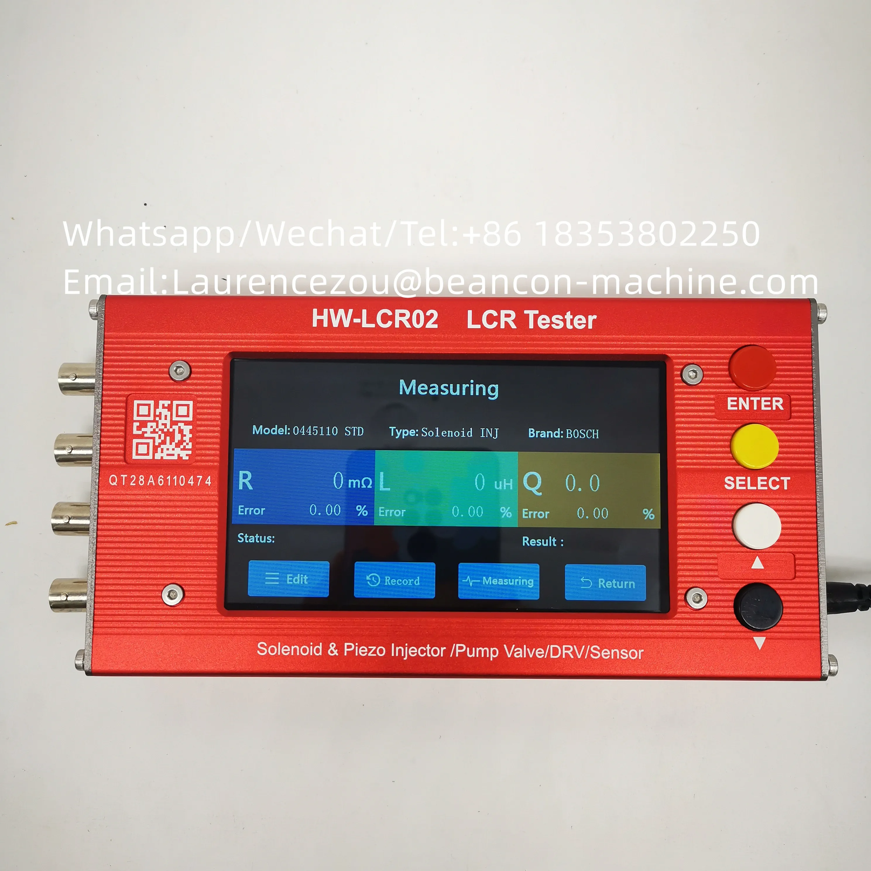 Beacon HW-LCR02 EUI EUP ZME DRV Valves Injector LCR Tester Common Rail Diesel Fuel Electromagnetic Injectors Tester