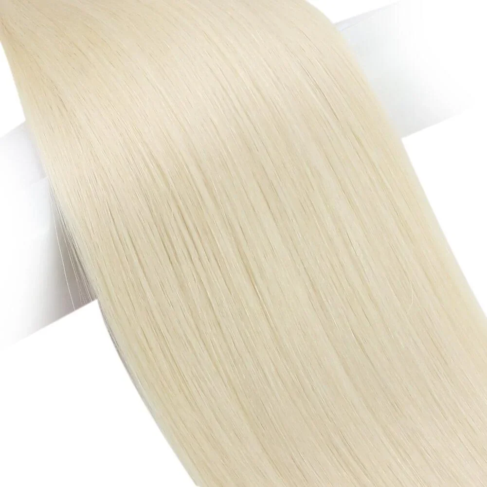 LaaVoo Virgin Tape in Hair Extensions 10P & 20P 100% Echt Natuurlijk Recht Braziliaans Menselijk Haar Onzichtbare Naadloze Tape in Haar