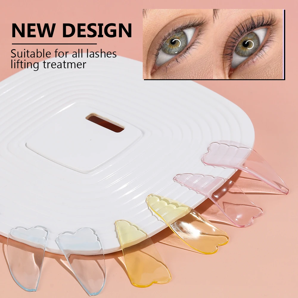 1 Paar weichmachende Wimpernlifting-Pads, wiederverwendbare Augenpads, herzförmige Wimpernlifting-Schutzfolien zum Dauerwellen oder Färben von Wimpern und Augenbrauen – Detail 5