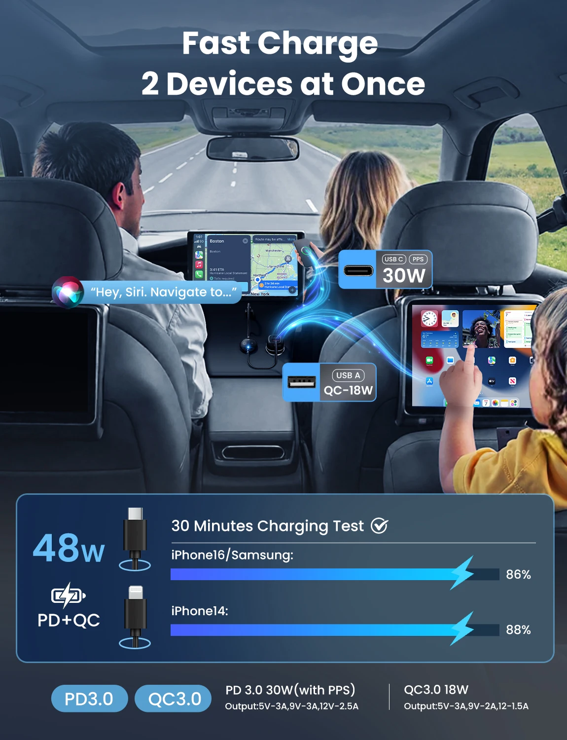 3in1 لتجربة فريدة 2in1 Carplay اللاسلكية وأندرويد السيارات محول صغير شاحن سيارة واي فاي BT توصيل التوصيل والتشغيل صندوق عالمي