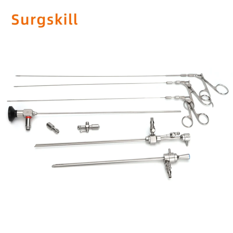 Gynecology Rigid Hysteroscope Set 30 Degree 4*302mm With Sheath And Working Element