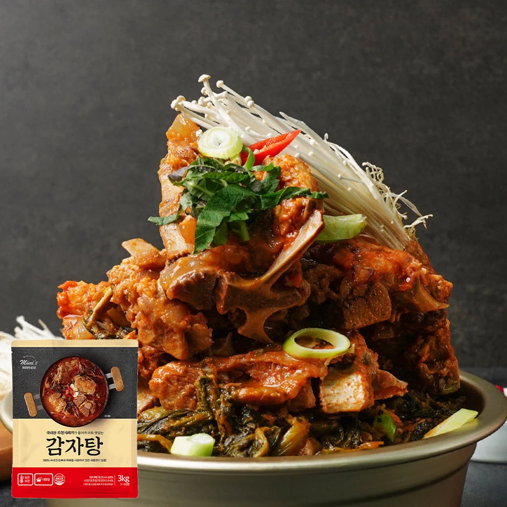 [Mimi's Table] 100% Korean-made backbone shredded pork back stew 3kg (room temperature storage / for 4-5 servings)