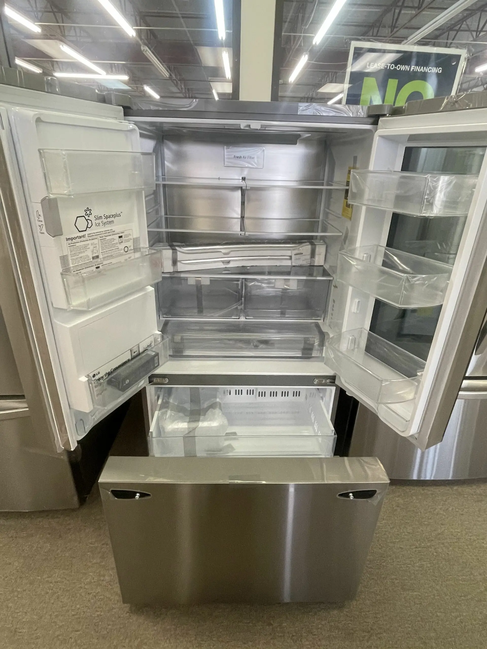 French Door Counter-Depth Smart Refrigerator with InstaView - Stainless Steel