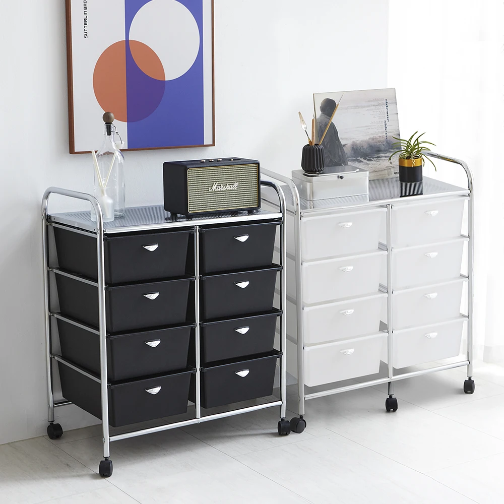 Mead Century Modern Chrome Mobile Double 3-Step/4-Step/5-Step Trolley