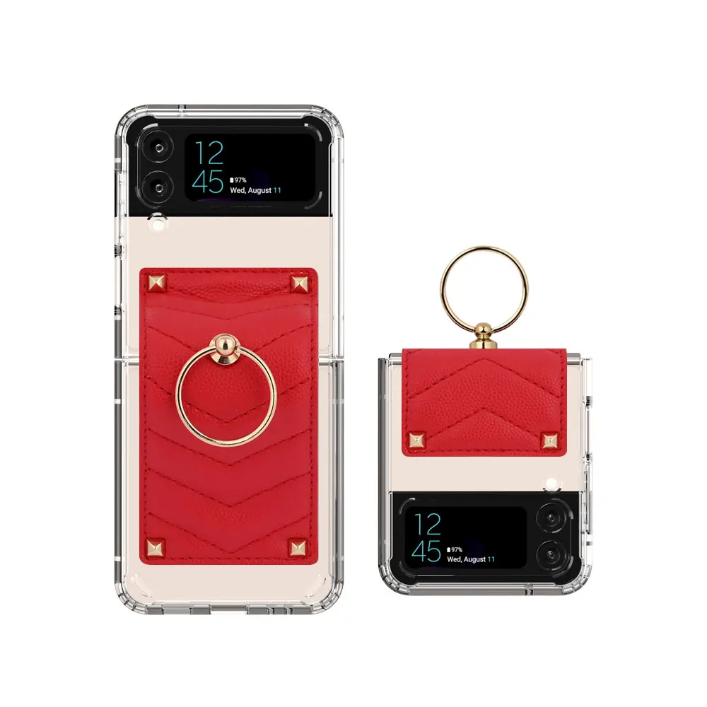 جراب مع خاتم إصبع للهاتف ، موران كانو ، جلاكسي Z فليب ، 4 ، كاروسو ، خط V ، بيع اليوم #5