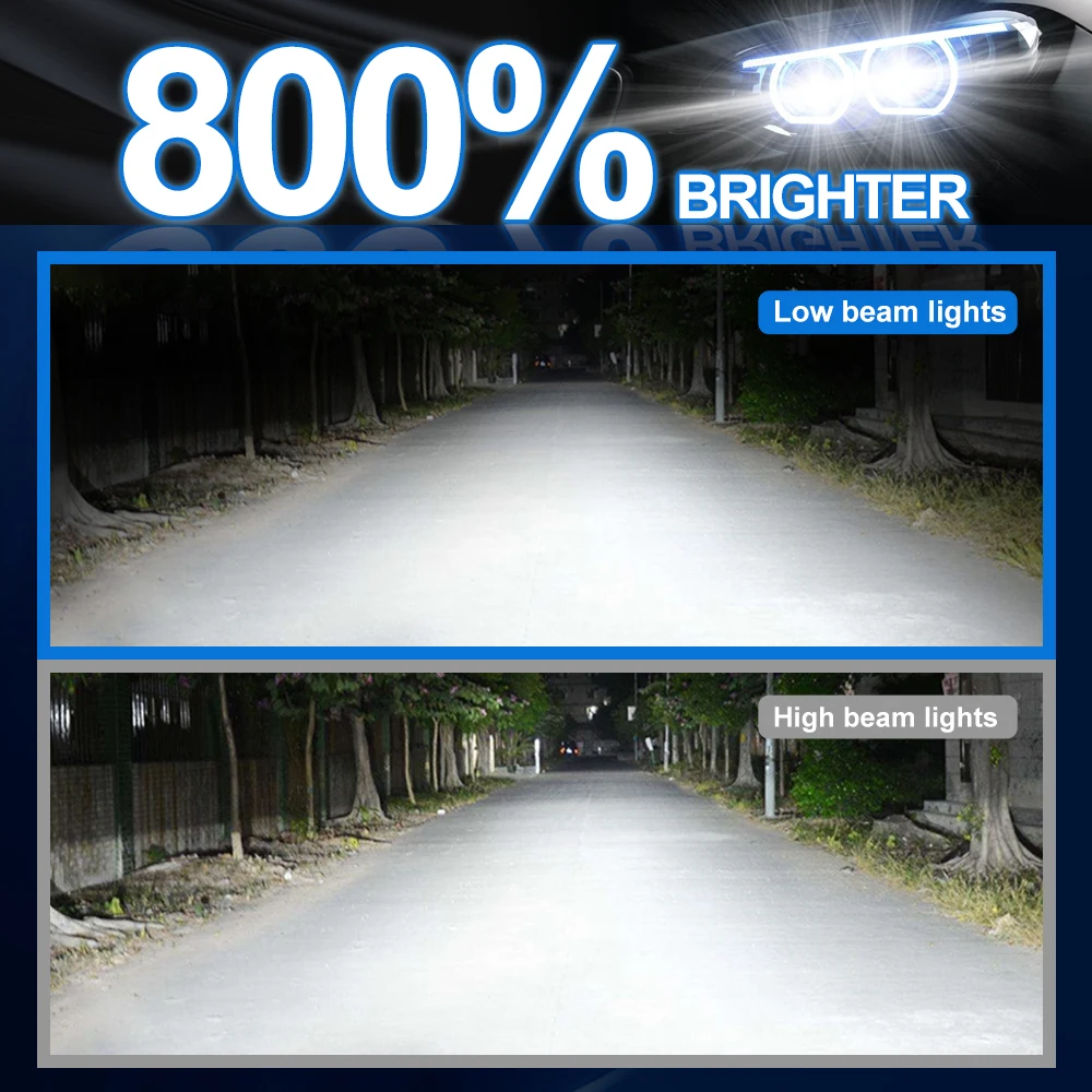 2/6x LED لمبات السيارات 12 فولت لنيسان أرمادا 2011 2012 2013 2014 2015 المصابيح الأمامية 20000LM عالية منخفضة شعاع 6000 كيلو الضباب ضوء التوصيل والتشغيل