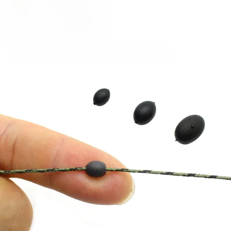 Perles ovales en tungstène, accessoires de pêche à la carpe, perles Chod, cheveux de carpe noirs, hélicoptère, plate-forme Terminal, équipement d'outils, 10 pièces