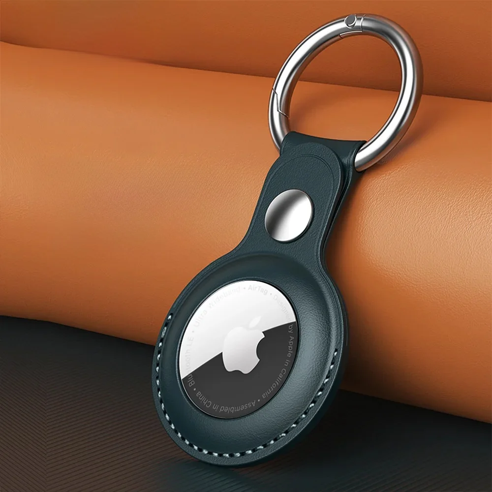 Etui ze skóry Vothoon PU do Apple Airtag Pokrowiec ochronny do lokalizatora Apple Tracker Brelok do kluczy zapobiegający zgubieniu urządzenia — zdjęcie 2