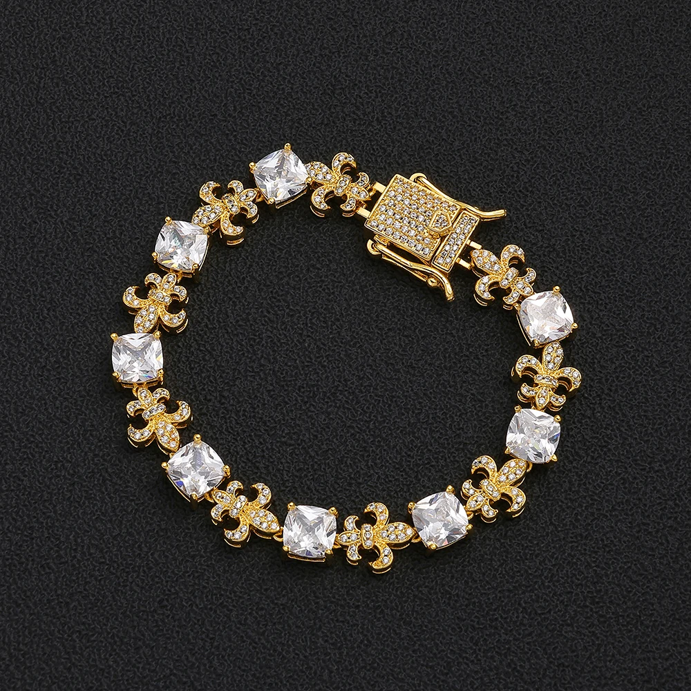 Nuoya Iced Out Fleur-de-Lys Ar – Men'S Fashion Gold Chain Bewertung und Preis