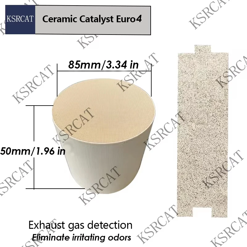 

Universal Euro4 Premium Ceramic Catalytic Converter 85x50mm with Coating for Gas Car