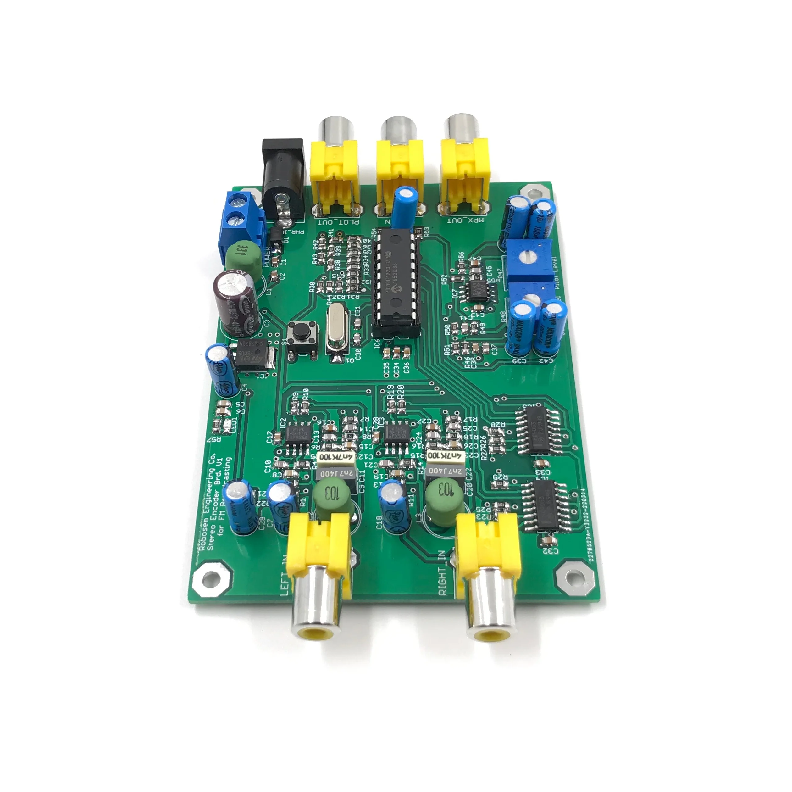 High Quality Stereo Encoder Circuit Board Coder for FM PLL Transmitter Radio Broadcast with Pilot Sync RDS Input MPX Tuner VHF