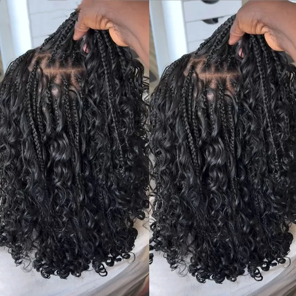 QVR Bouncy Curl estensioni dei capelli sfusi per trecce all'uncinetto capelli umani senza trama capelli birmani doppi disegnati ricci rimbalzanti per treccia Boho