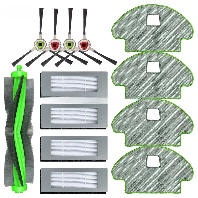 Accessoires de tissu de vadrouille de filtre Hepa de brosse latérale principale pour iRobot Roomba Combo 111 / 113 R 113840 Pièces d'aspirateur robot