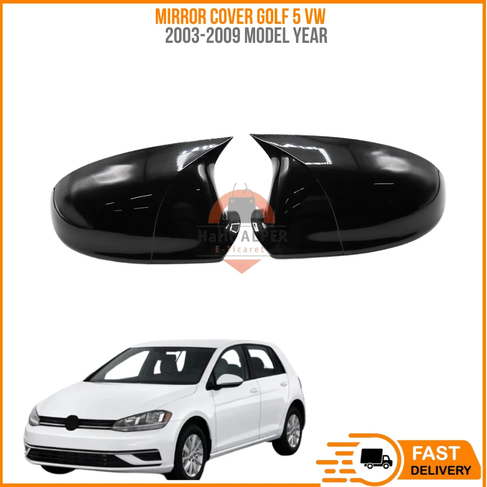 

For Mirror Cover Golf 5 VW 2003-2009 GTI R32 Car Accessories Glossy Piano Black Tuning Auto Sport Design TSI TDI