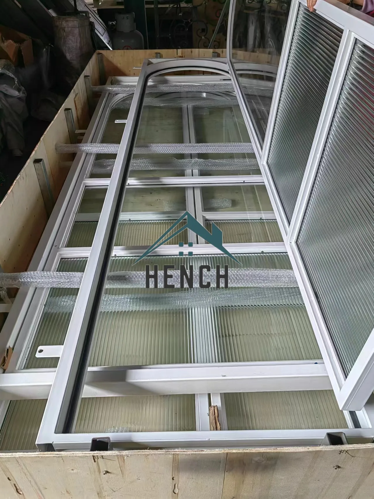 

Hench Double Glass Single French Steel Pivot Door China