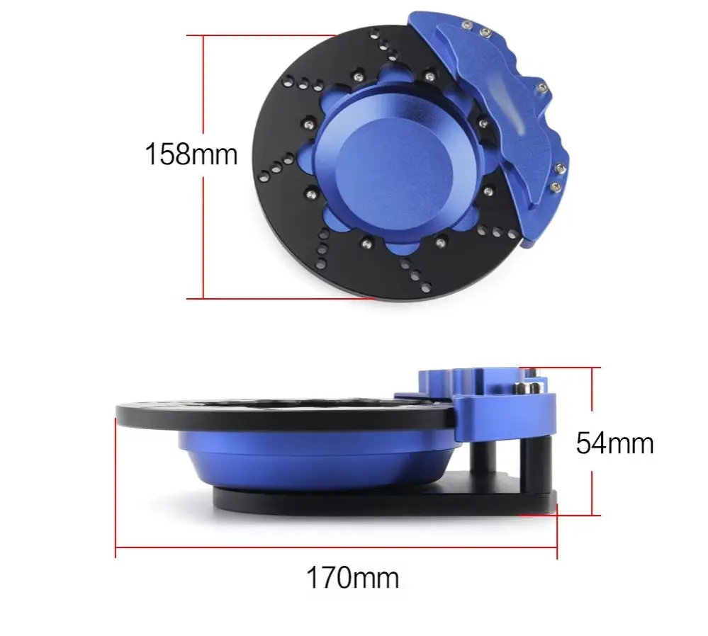 Car Ashtray Professional Car Modification Parts Aluminum Alloy Brake Disc Ashtray Rotating Car Ashtray with logo