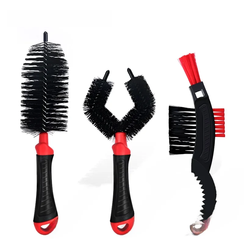 AliExpress riderace 3Pcs Bicycle Cleaning Brush Kit Chain Scrubber Tool Mtb Road Bike Tire Brush Cycling Scrubber Quick Washing Kit Cleaning Tools