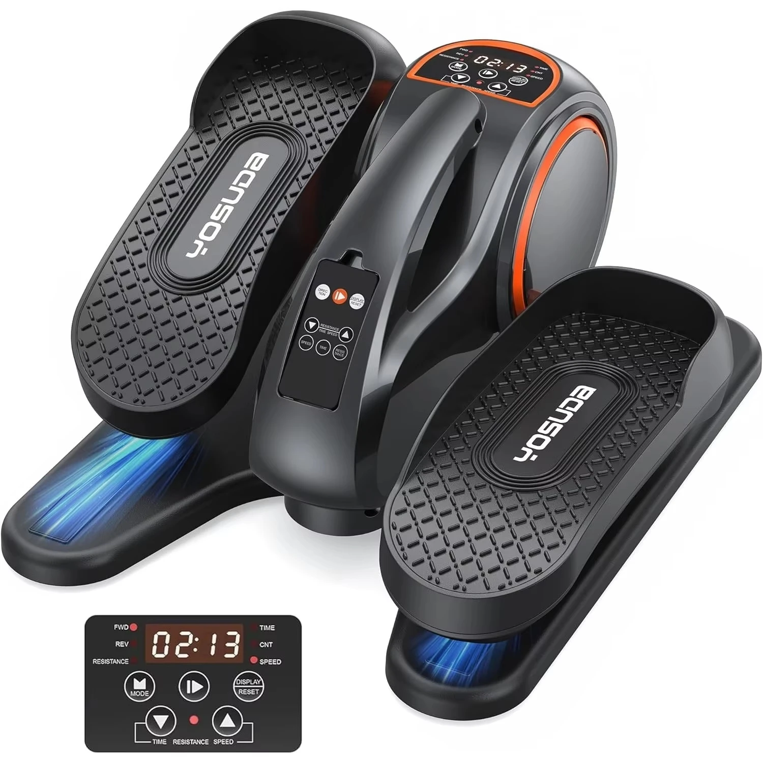 

Эллиптический тренажер YOSUDA под стол, для пожилых людей, полностью собранный, бесшумный и портативный электрический педальный тренажер для сидения, 10 уровней нагрузки