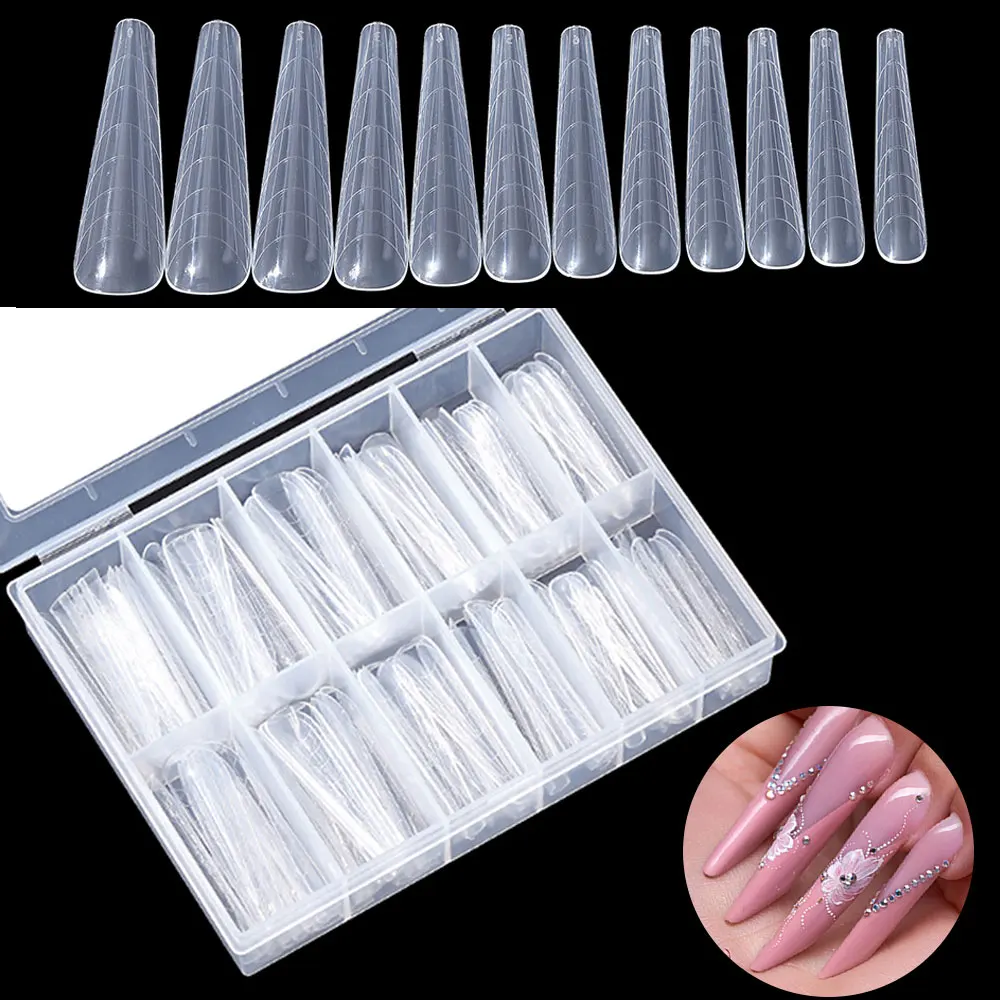 

Nail Dual Form False Tips Extension for Poly Nail Gel System UV Acrylic DIY Upper Forms For Nails Mold Nail Decoration Quick