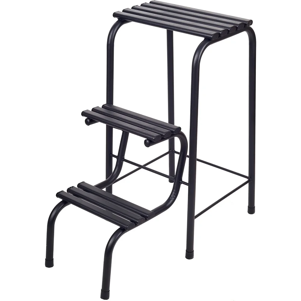 Folding Step Ladder and Stool 3 Step Ladder Heavy Duty Wide Pedal Small Ladder Anti-Slip Portable Collapsible Kitchen Step Stool