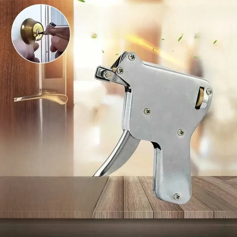 Ouvre-porte en acier inoxydable, Kit d'outils de réparation de pistolet à clé, pièces de pistolet, ensemble d'outils de cueillette de serrure en acier solide, extracteur