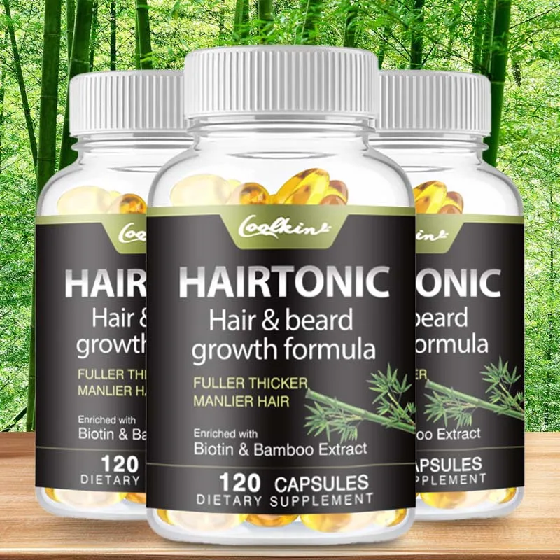 Hair & Beard Growth Supplements - Supplement Beard and Hair Vitamins To Promote Beard and Hair Growth - 120 Capsules