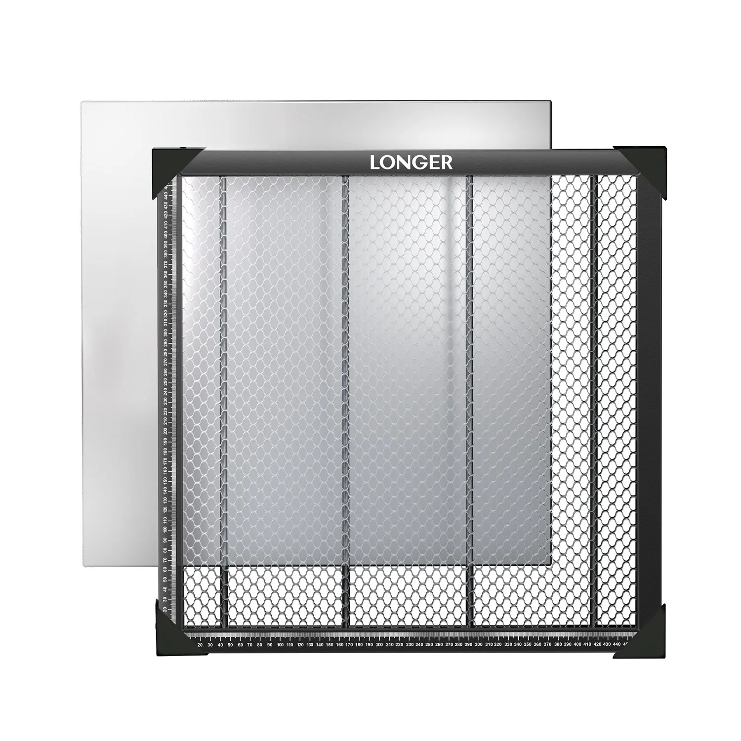 Panel aluminiowy o strukturze plastra miodu LONGER 440x440mm do grawerki laserowej CNC DIY, maszyny do grawerowania, znakowania, cięcia, usuwania ciepła, stół roboczy — Zdjęcie 2 z 2