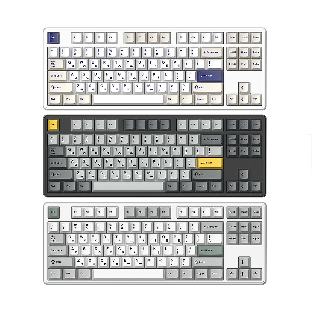 Hansung Computer 3-Mode Formtek Gasket 87-Key Tenkeyless لوحة مفاتيح ميكانيكية سلكية/لاسلكية #1