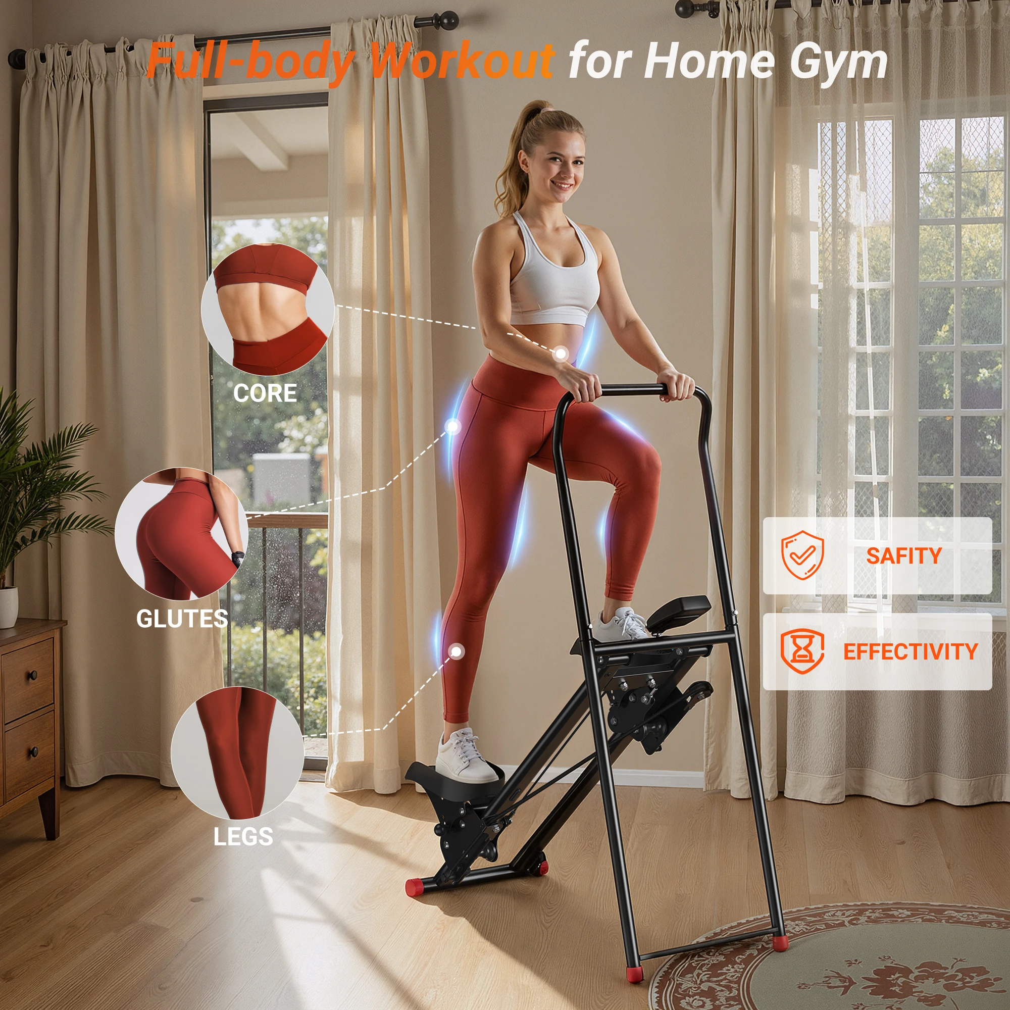 MERACH Stair Stepper with Hand - огляд і ціна Vertical Leg Press