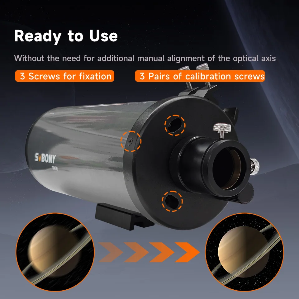 Svbony MK90 Maksutov-Cassegrain Telescope 90mm Aperture, Portable Grab-and-Go , Ideal for Lunar,Planetary Observations