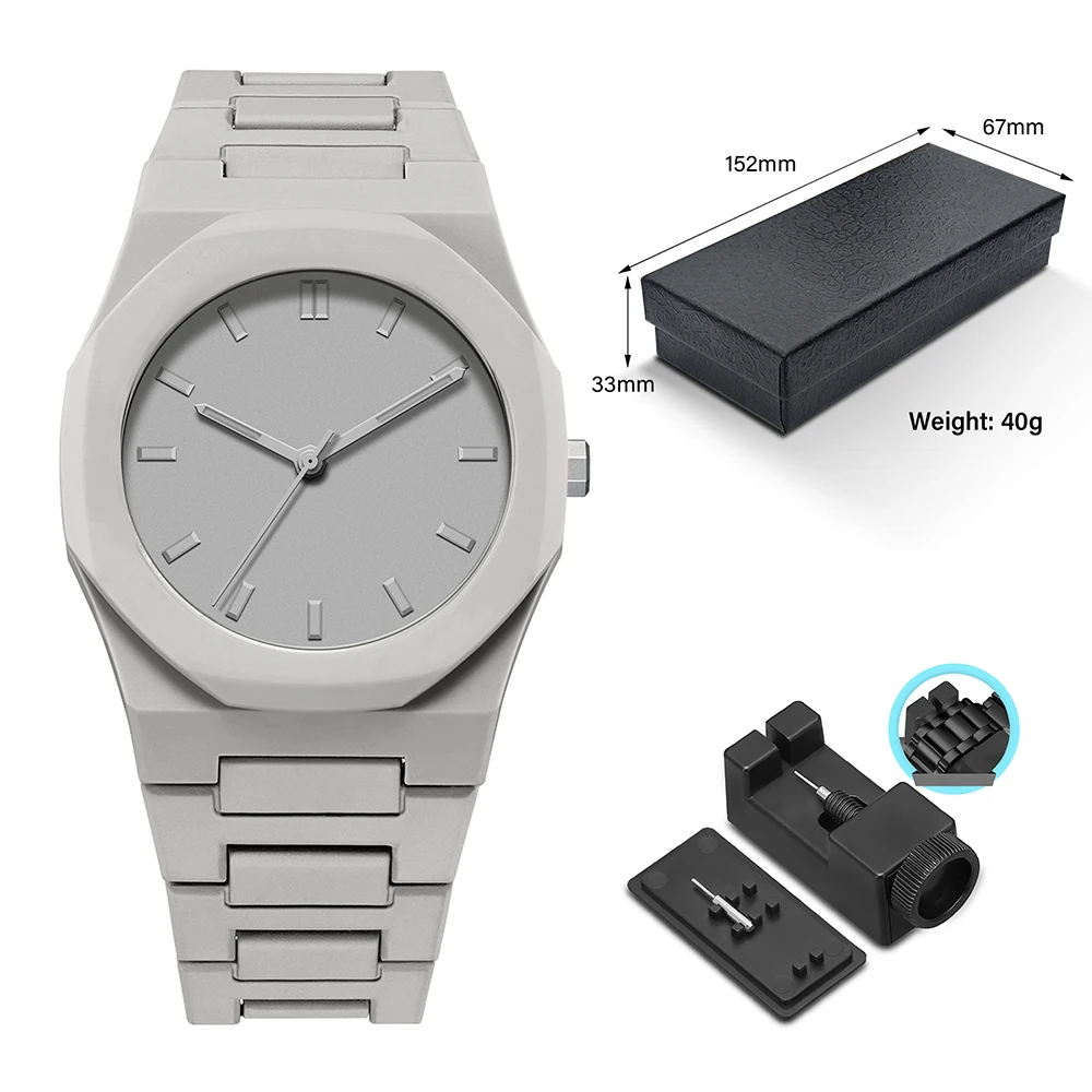 Relojes de plástico ligeros para hombres y mujeres, relojes clásicos de cuarzo impermeables, nueva moda minimalista