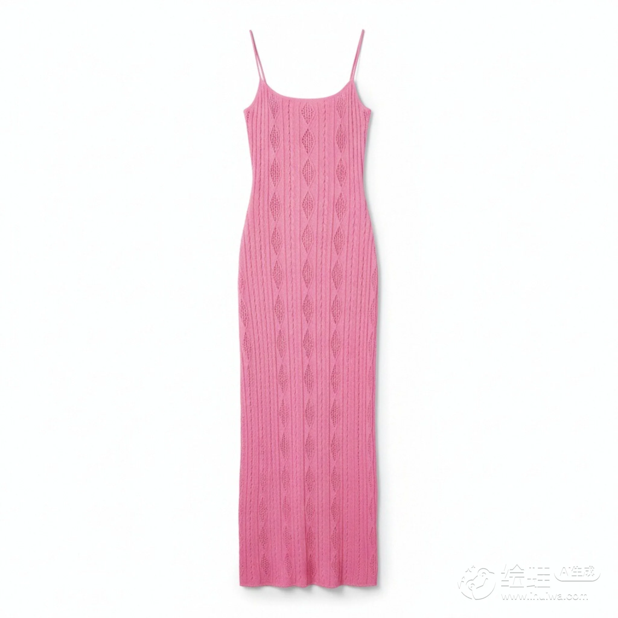 فساتين صيفية يومية أساسية للتهوية مجوفة بدون أكمام ورقبة مربعة فساتين كاجوال طويلة للنساء #1