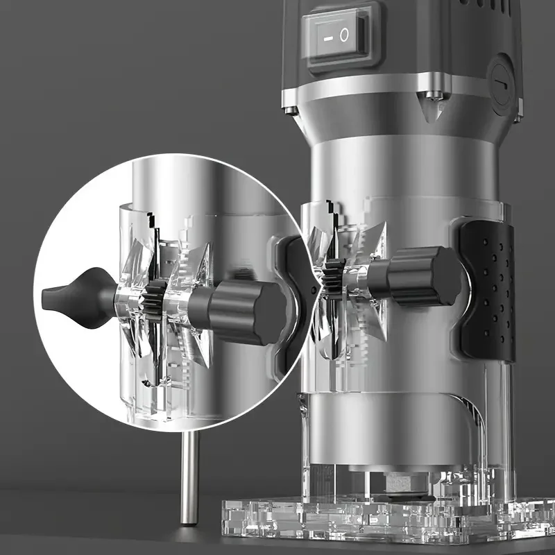 6 سرعات 800 واط آلة التشذيب الكهربائية 33000 دورة في الدقيقة النجارة طحن النقش اليد الخشب حافة راوتر المتقلب المنزل لتقوم بها بنفسك أدوات كهربائية