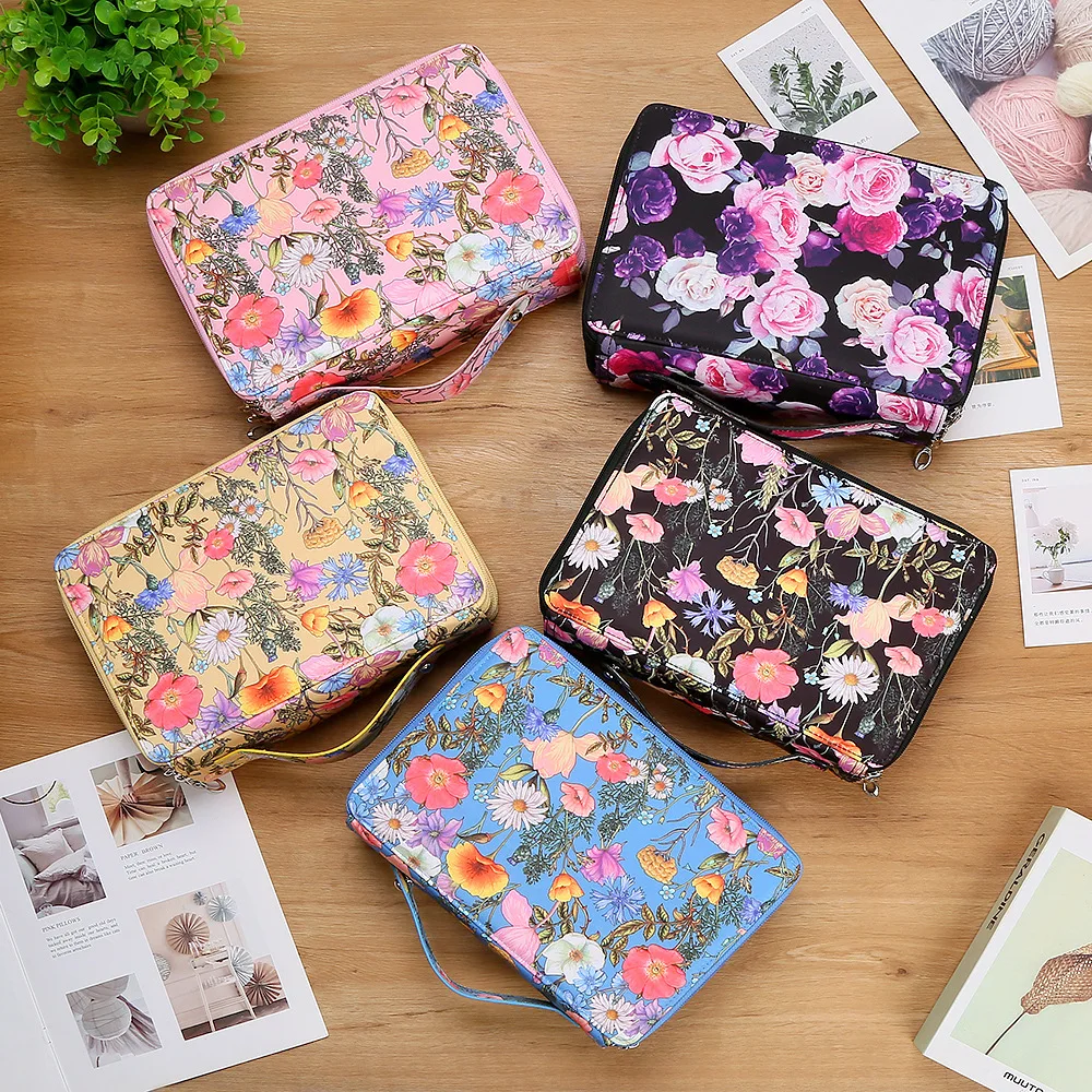 

The Multi-Zipper Design Allows Stationery and Small Items to Be Organized in Their Respective Places Student Pencil Case Is Not Messy - 252-Hole Design, Durable Fabric Storage Bag, Suitable for Pencils, Markers, Scissors - Portable Office Art Supplies Sto